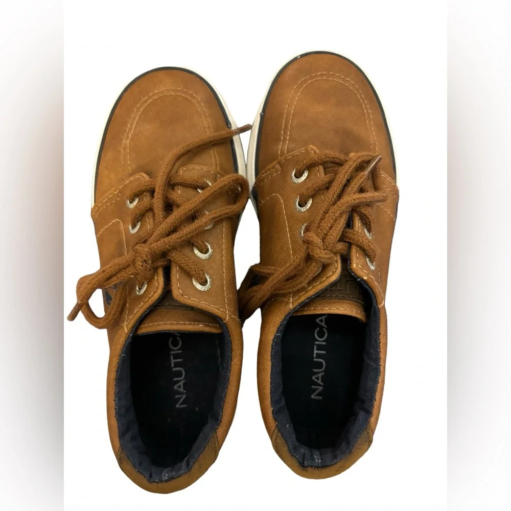 Nautica Boys Brown Lace-Up Shoes Size‎ 12